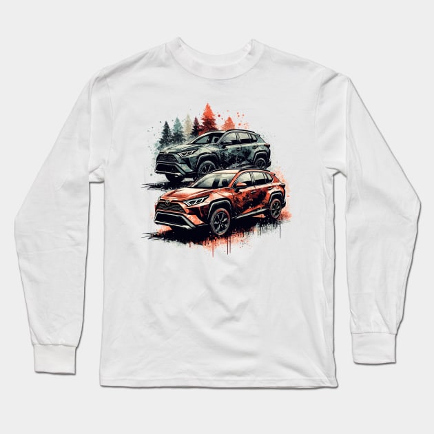 Toyota RAV4 Long Sleeve T-Shirt by Vehicles-Art